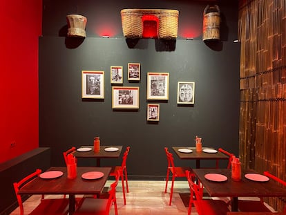 El menjador de Gyoza House a Barcelona.