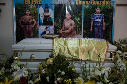 The funeral for Claudia Gómez Gonzales in her native village of San Juan Ostuncalco, in Guatemala.