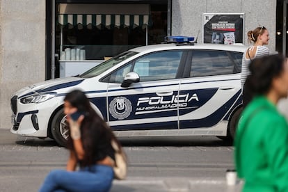 Un coche de la Policía Municipal de Madrid, en una imagen de archivo.