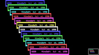 El virus Hymn reproducía molestas ventanas de texto sobre la pantalla atribuyéndolas a la URSS.