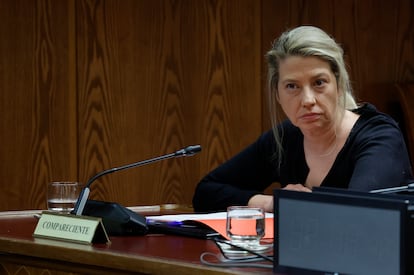 Cristina ?lvarez, asesora de Moncloa, durante su comparecencia en la comisin del caso Koldo en el Senado.