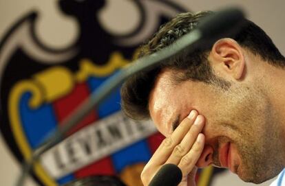Iborra durante su despedida del Levante
