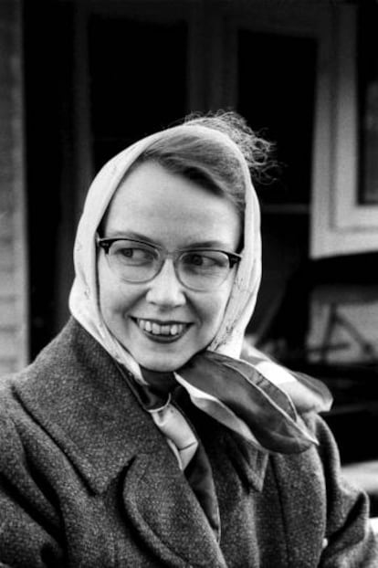 Flannery O'Connor, en 1961.