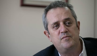 Joaquim Forn, dijous passat al seu despatx del grup municipal de CiU a l'Ajuntament de Barcelona.