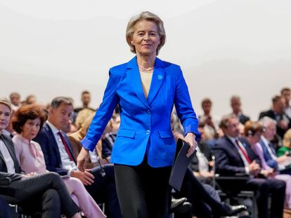 La presidenta de la Comisión Europea, Ursula Von der Leyen, en junio en Berlín.