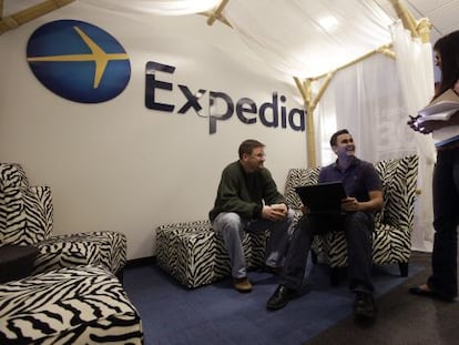 Empleados de Expedia en la sede de Bellevue, Washigton
