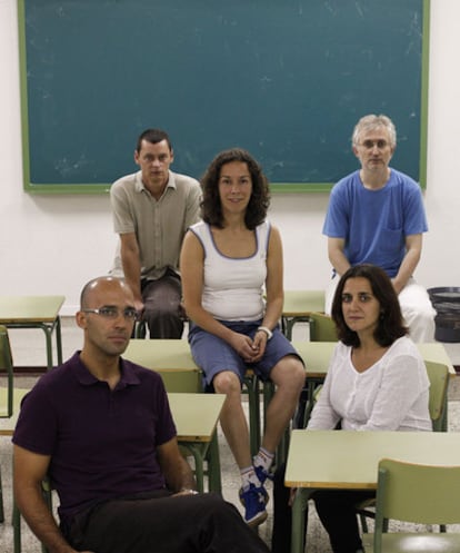 Left to right: Javier Rodrigo, Juan José Fernández, Sonia Ures,  María Jesús Sánchez. and Juan José Talavera.