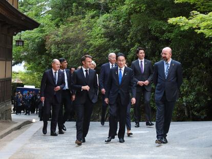 Líderes del G-7 en la Cumbre en Hiroshima (Japón).