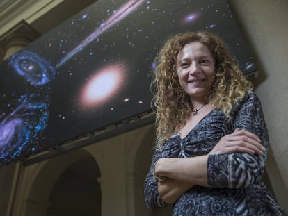 Amina Helmi, astronoma, fotografiada en la Fundacion BBVA