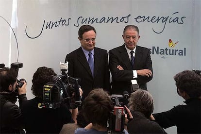 Salvador Gabarr y Rafael Villaseca posan durante la rueda de prensa de ayer.