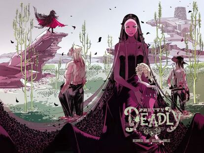 Logo del cómic ilustrado y entintado por Emma Ríos, 'Pretty Deadly'.
