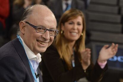 El ministro de Hacienda, Cristóbal Montoro, en la convención del PP de este fin de semana.