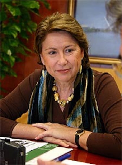 Magdalena Álvarez, consejera de Hacienda de Andalucía.