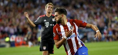 Carrasco, tras anotar el gol del Atlético de Madrid.