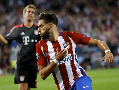 Carrasco, tras anotar el gol del Atlético de Madrid.