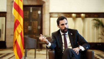 El presidente del Parlament, Roger Torrent.