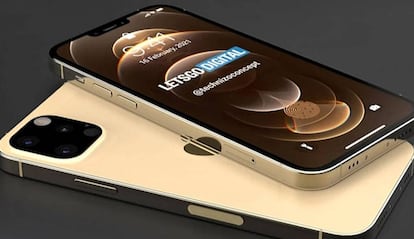 Diseño de concepto de los iPhone de 2021.