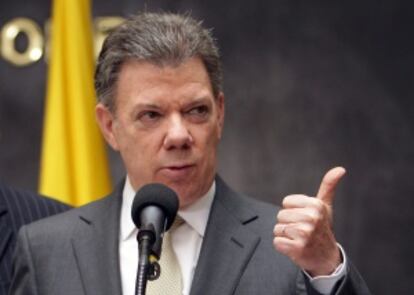 El presidente de Colombia, Juan Manuel Santos.