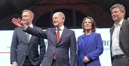 Integrantes del nuevo Gobierno de coalición en Alemania.