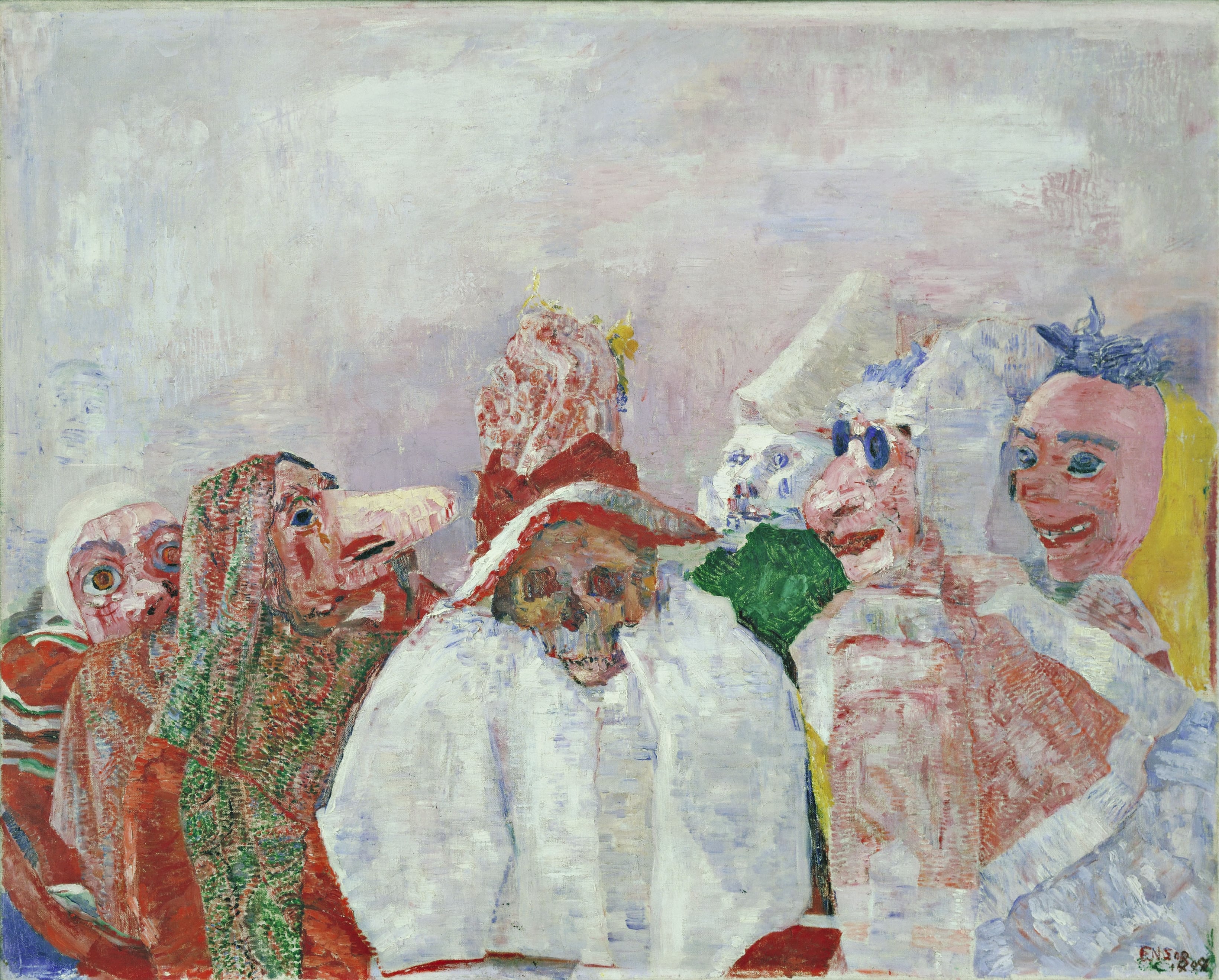 El pintor que puso una máscara a la burguesía para mofarse de ella: el legado de James Ensor vive en el arte actual