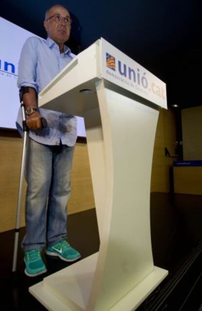 El líder de Unió y portavoz de CiU en el Congreso, Josep Antoni Duran Lleida