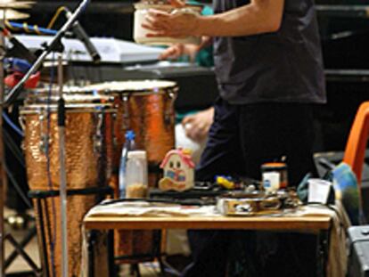 El percusionista armenio Arto Tunçboyaciyan (Galataria, 1957).