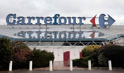 Un hipermercado de Carrefour en París.