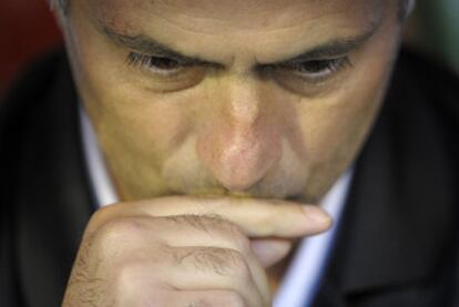 Mourinho, el pasado miércoles en el banquillo de El Sardinero.