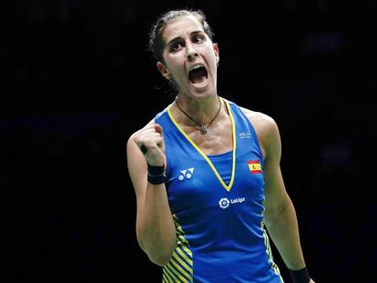 Carolina Marín en la Semifinal del Mundial de Bádminton, en imágenes