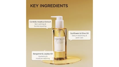 Este aceite desmaquillante coreano tiene centella asiática.