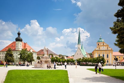 El monasterio de Santa Magdalena en la ciudad de Altötting (Alemania).