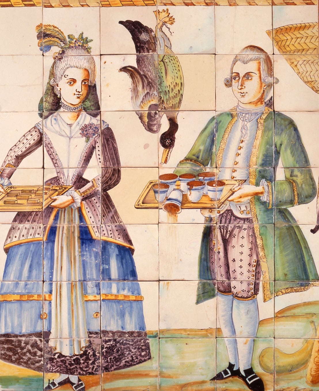 Servicio de turrones y chocolate, último tercio del siglo .XVIII, Museo Nacional de Cerámica y Artes Suntuarias “González Martí”.