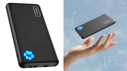 Esta batería externa es muy liviana y presenta 10.000 mAh de capacidad.