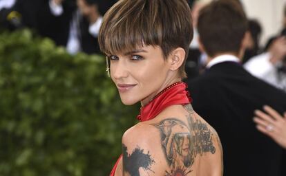 Ruby Rose en la gala del Museo Metropolitano de Nueva York, el 7 de mayo de 2018.