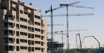 Viviendas en construcción en El Cañaveral, en Madrid.