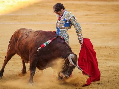 José Tomás, en su última corrido de toros en la plaza de Granada, en 2019.