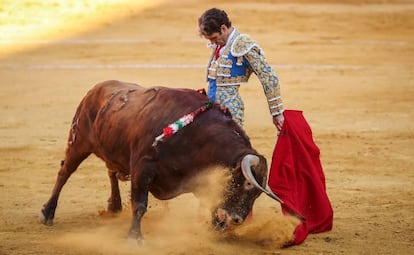 José Tomás, en su última corrido de toros en la plaza de Granada, en 2019.