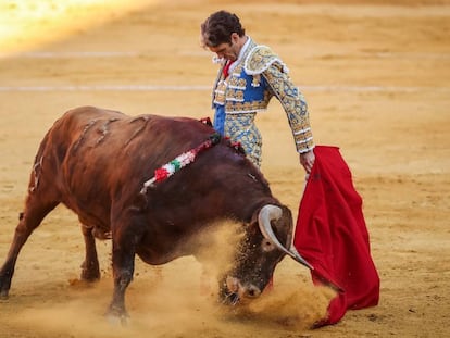 José Tomás, en su última corrido de toros en la plaza de Granada, en 2019.