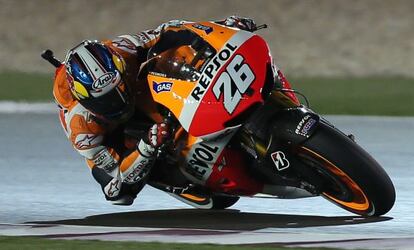 Dani Pedrosa, durante el último Gran Premio de Catar.