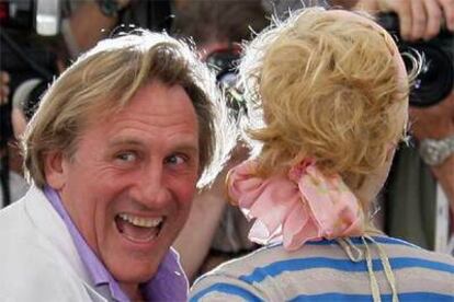 Gérard Depardieu y Cécile de France, en Cannes.