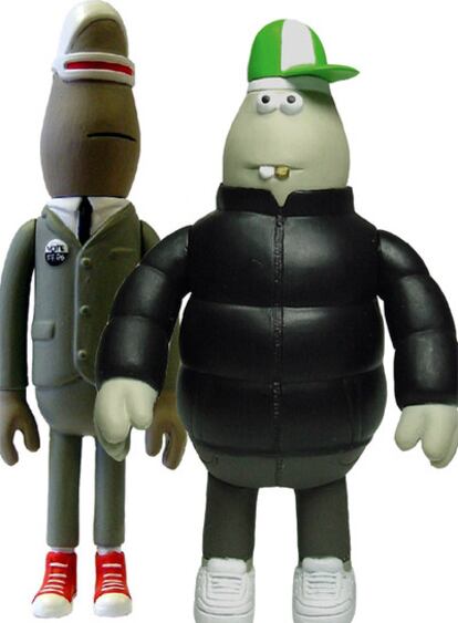 Dos de los muñecos de su célebre serie <i>The in Crowd. </i>