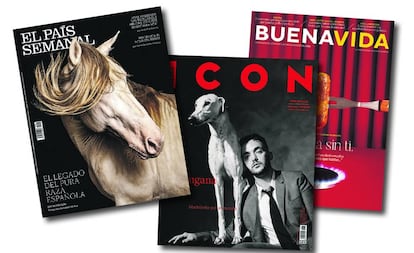 Bodegón con las revistas de EL PAÍS que amplían su disponibilidad esta semana. 