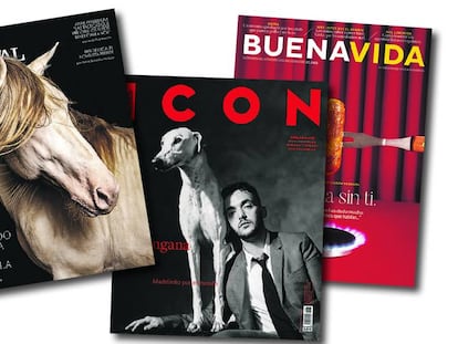 Bodegón con las revistas de EL PAÍS que amplían su disponibilidad esta semana. 
