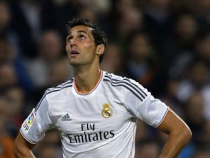 Arbeloa, durante una partido con el Real Madrid