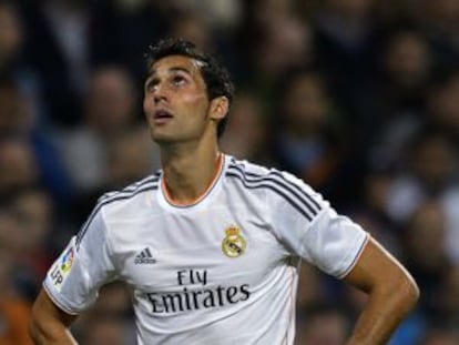 Arbeloa, durante una partido con el Real Madrid 