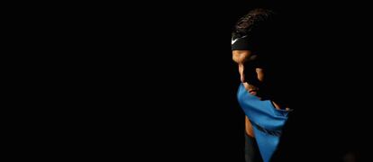 Nadal, durante un partido de Par&iacute;s-Bercy.