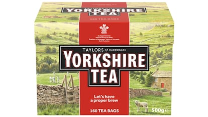 Paquete de 500 gramos de té negro Yorkshire Tea.