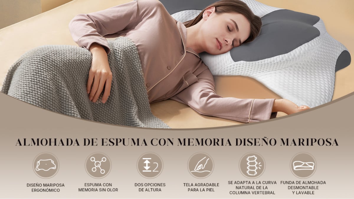Almohada que se adapta a tu postura.