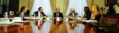 Reunión de la Mesa del Senado este miércoles.