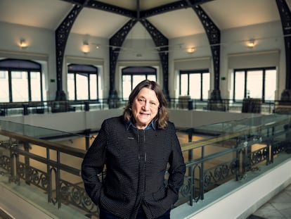 Jane Ginsburg, abogada estadounidense, el día 14 en la Casa de las Alhajas en Madrid, tras participar en unas jornadas organizadas por la SGAE.